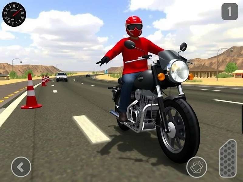 Indian Bike Driving 3D Game Screenshot - भारतीय सड़क पर बाइक चलाते हुए