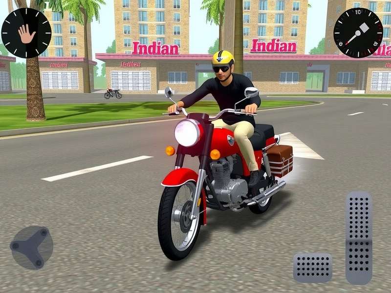 Indian Bike Driving 3D Old Version गेमप्ले स्क्रीनशॉट