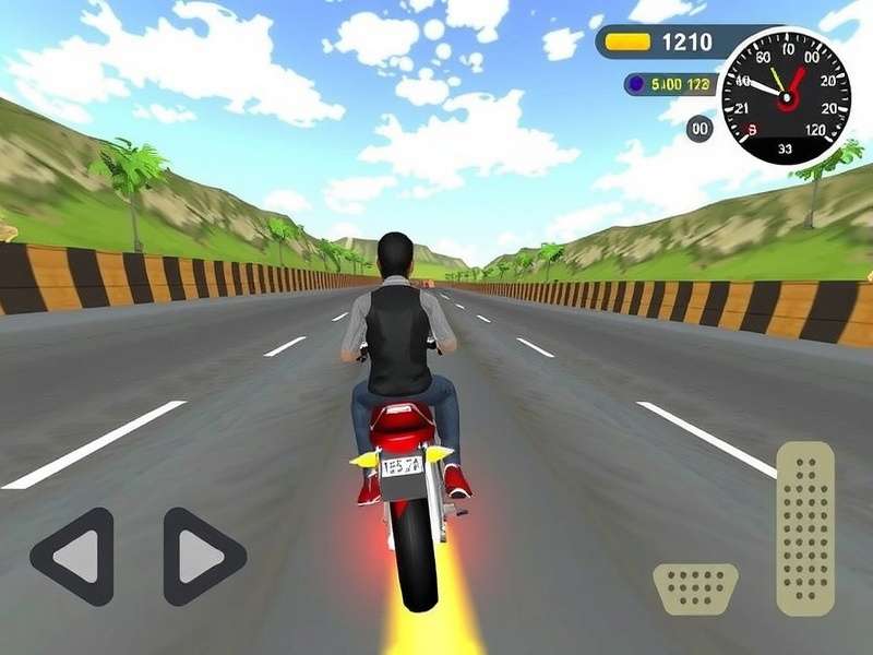 Indian Bike Driving 3D control layout and HUD explanation