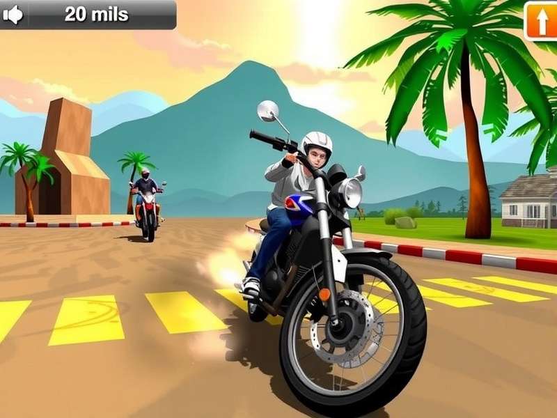 Indian Bike Driving 3D gameplay screenshot showing a bike on a mountain road