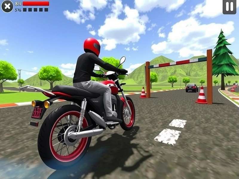 Indian Bike Driving 3D gameplay on laptop screen showing realistic graphics