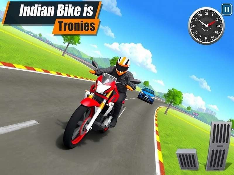 Indian Bike Driving 3D Gameplay on Windows PC showing realistic bike and traffic simulation