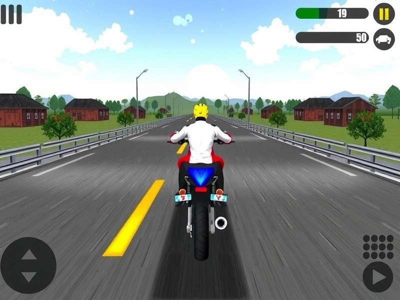 Indian Bike Driving 3D gameplay screenshot showing a bike on Indian streets
