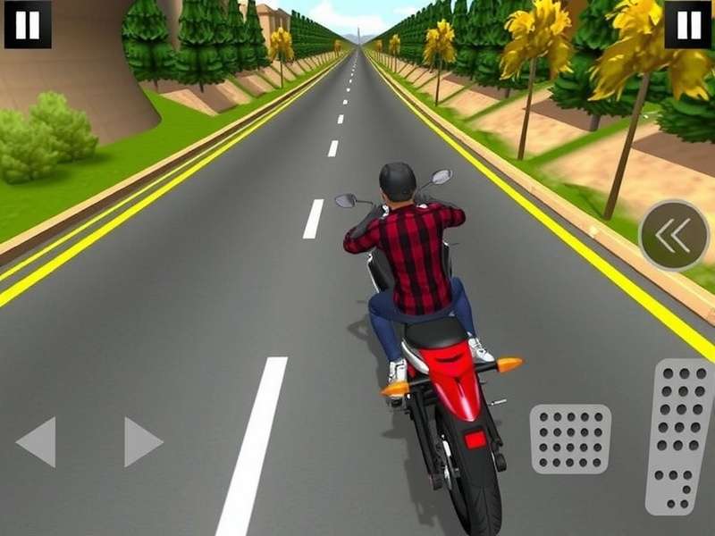 Indian Bike Driving 3D gameplay screenshot showing bike on Indian highway with realistic graphics