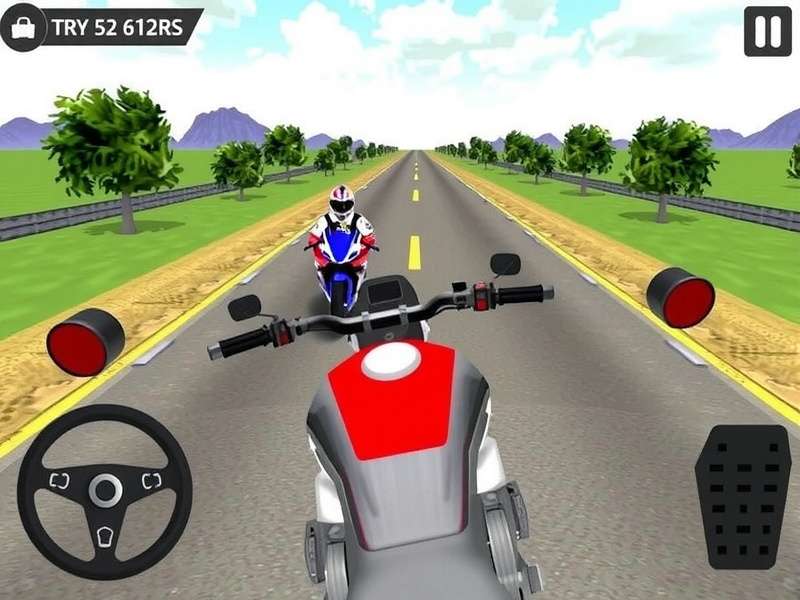 Indian Bike Driving 3D game download guide banner showing a bike riding through Indian landscape