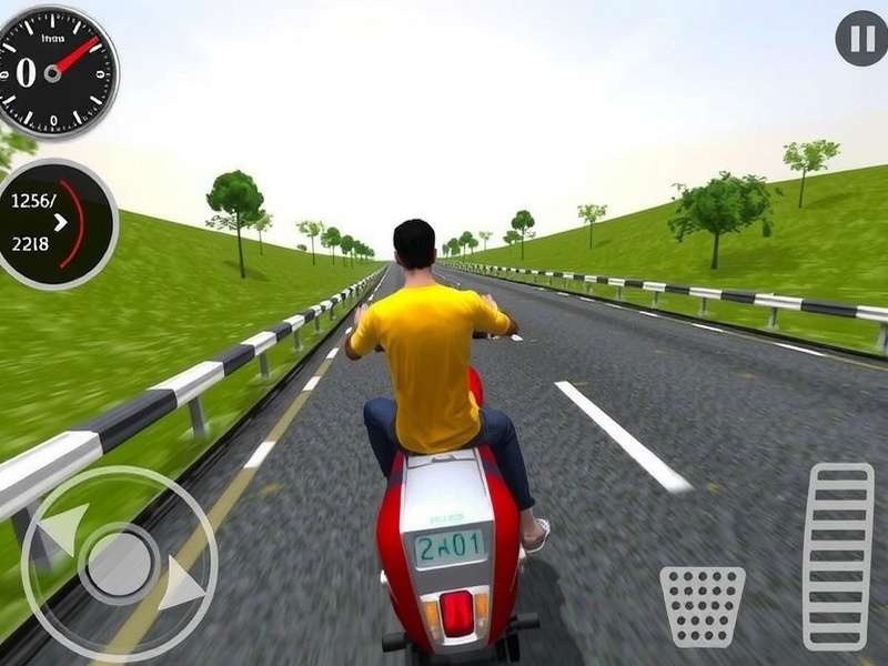 Indian Bike Driving 3D Myanmar Edition gameplay screenshot showing Yangon night race with neon lights