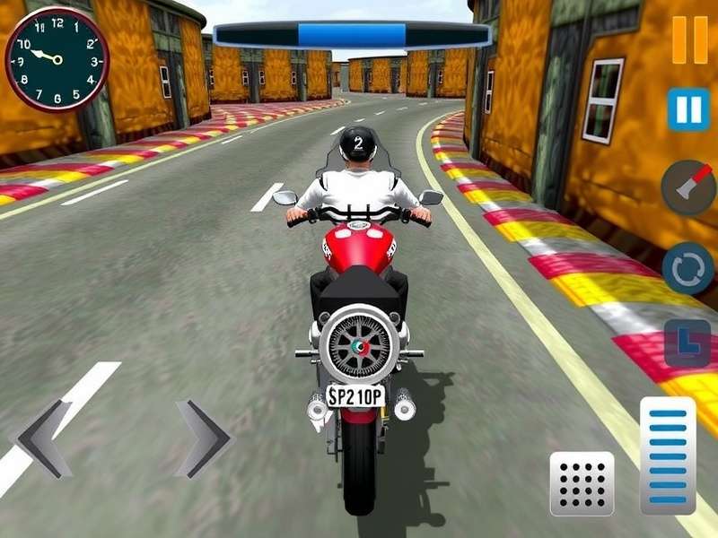 Indian Bike Driving 3D Old Version gameplay screenshot showing a bike on Indian roads