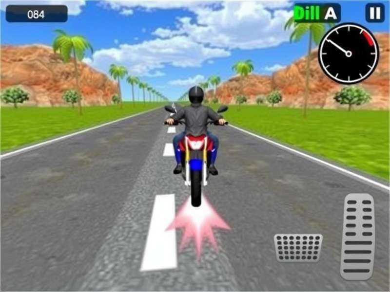 Indian Bike Driving 3D online play free no download for PC — browser gameplay screenshot