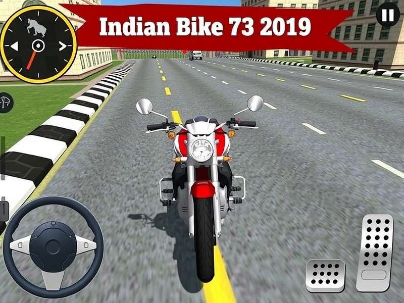 Indian Bike Driving 3D gameplay on Windows 7 PC showing bike and Indian roads