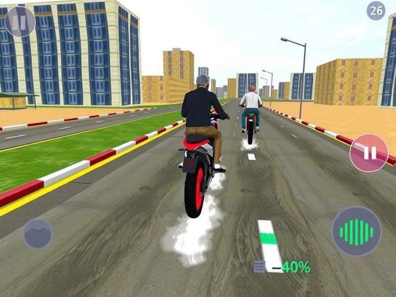 Indian Bike Driving 3D game play screenshot showing open world Indian roads and bikes