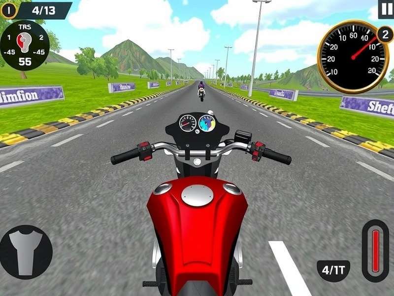 Indian Bike Driving 3D Multiplayer mode gameplay screenshot showing players racing on an Indian highway